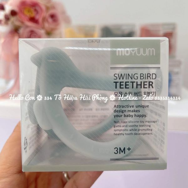 Gặm nướu Moyuum hình chim cho trẻ từ 3 tháng