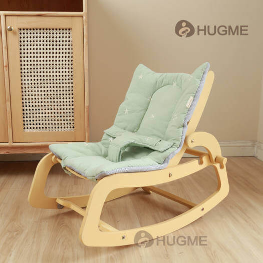 Ghế gỗ bập bênh cho bé ROCKING CHAIR HUGME