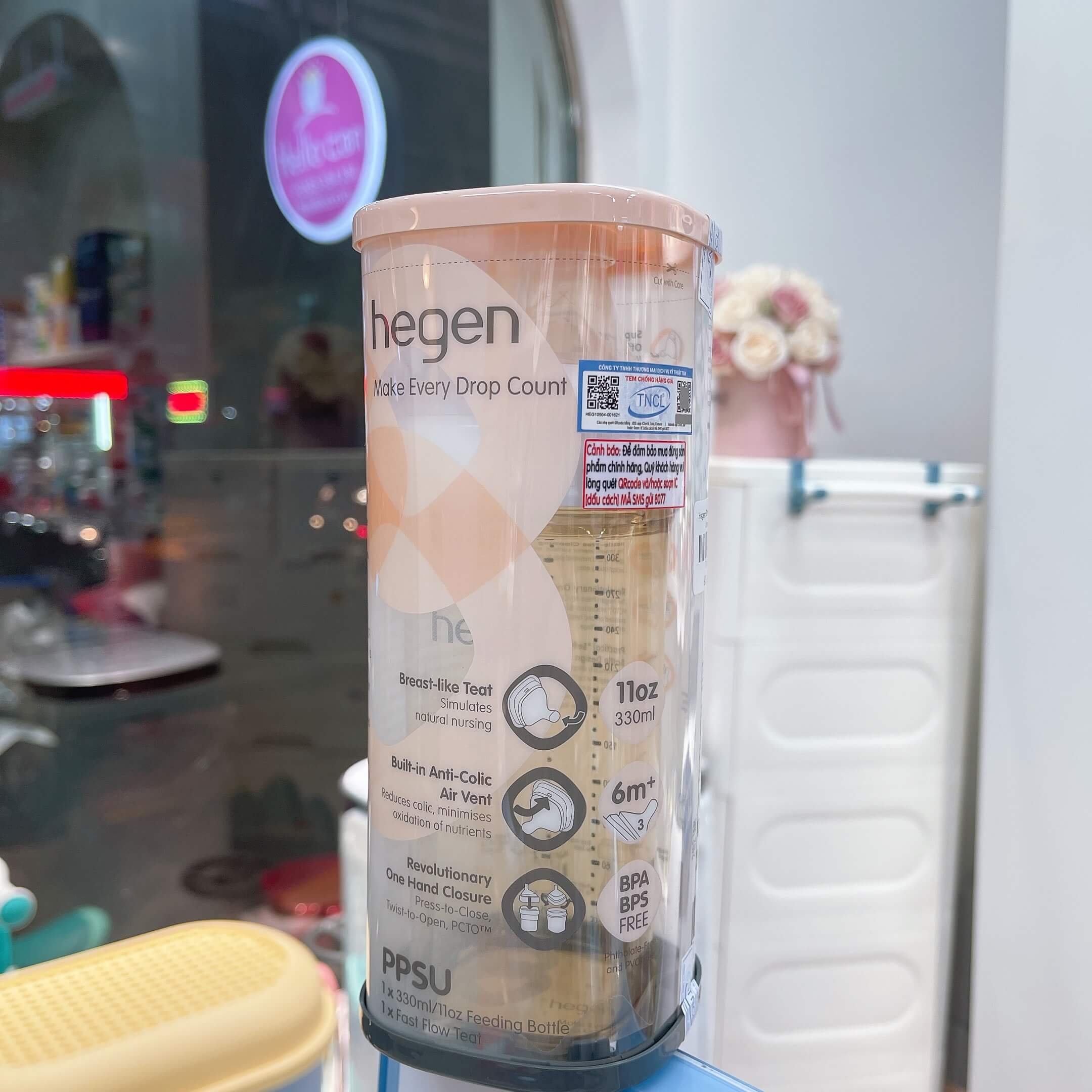 Bình sữa Hegen Hàn Quốc chất liệu PPSU cao cấp