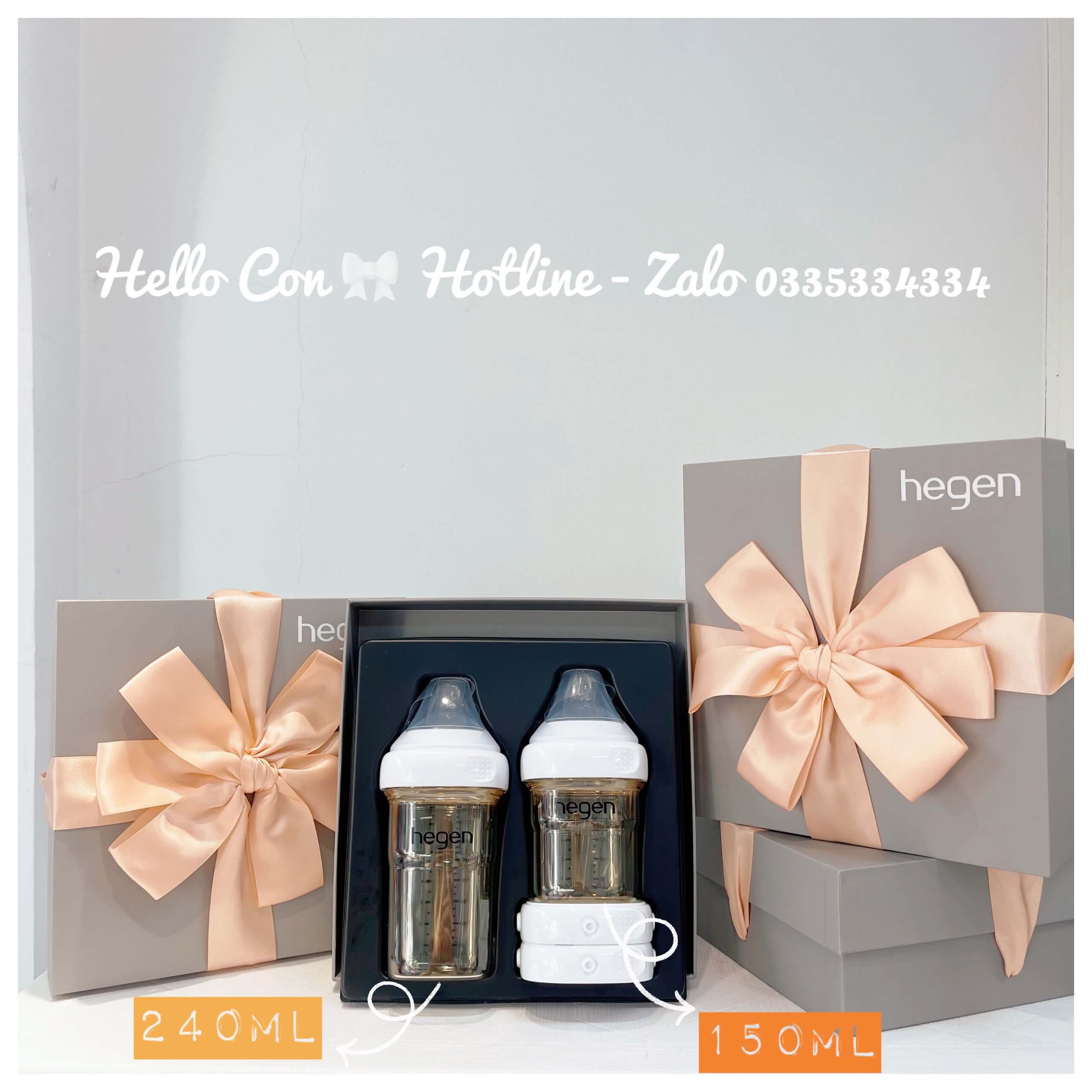 Bộ quà tặng Hegen Basic Starter Kit bình nắp trữ sữa