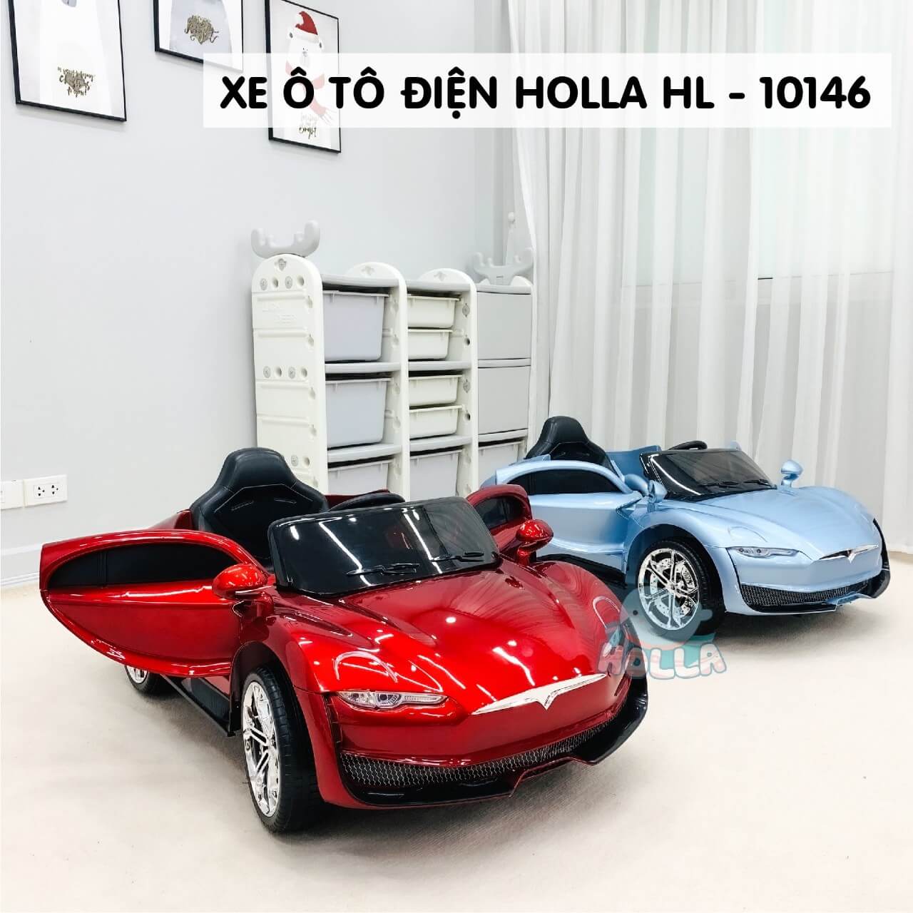 Xe ô tô điện Hollas siêu xe HL10146 (Màu đỏ bóng, màu trắng thường) Xe Ô Tô Điện Hollas Siêu Xe Hl10146 (Màu Đỏ Bóng, Màu Trắng Thường)