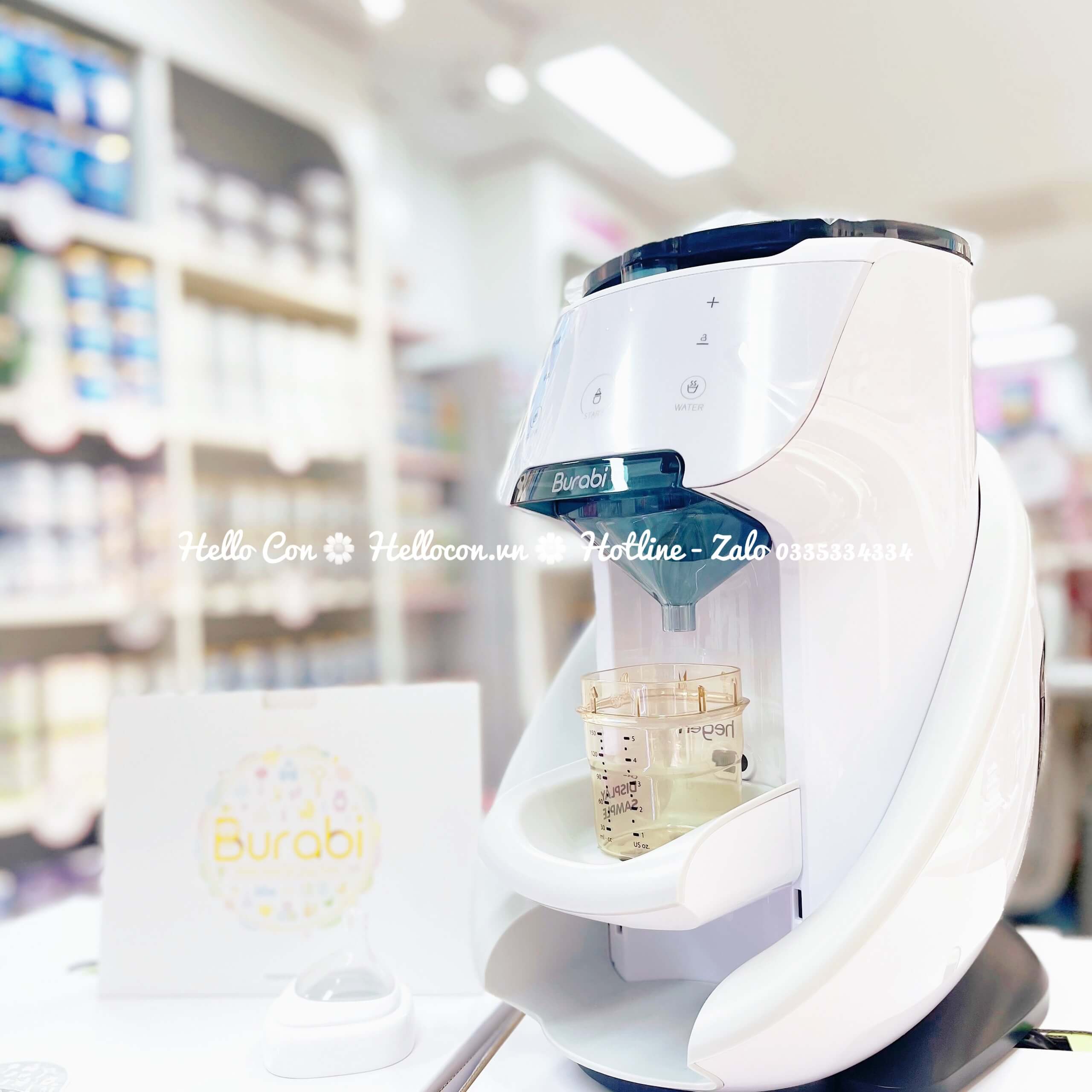 Máy pha sữa Burabi thông minh phiên bản Plus có Wifi