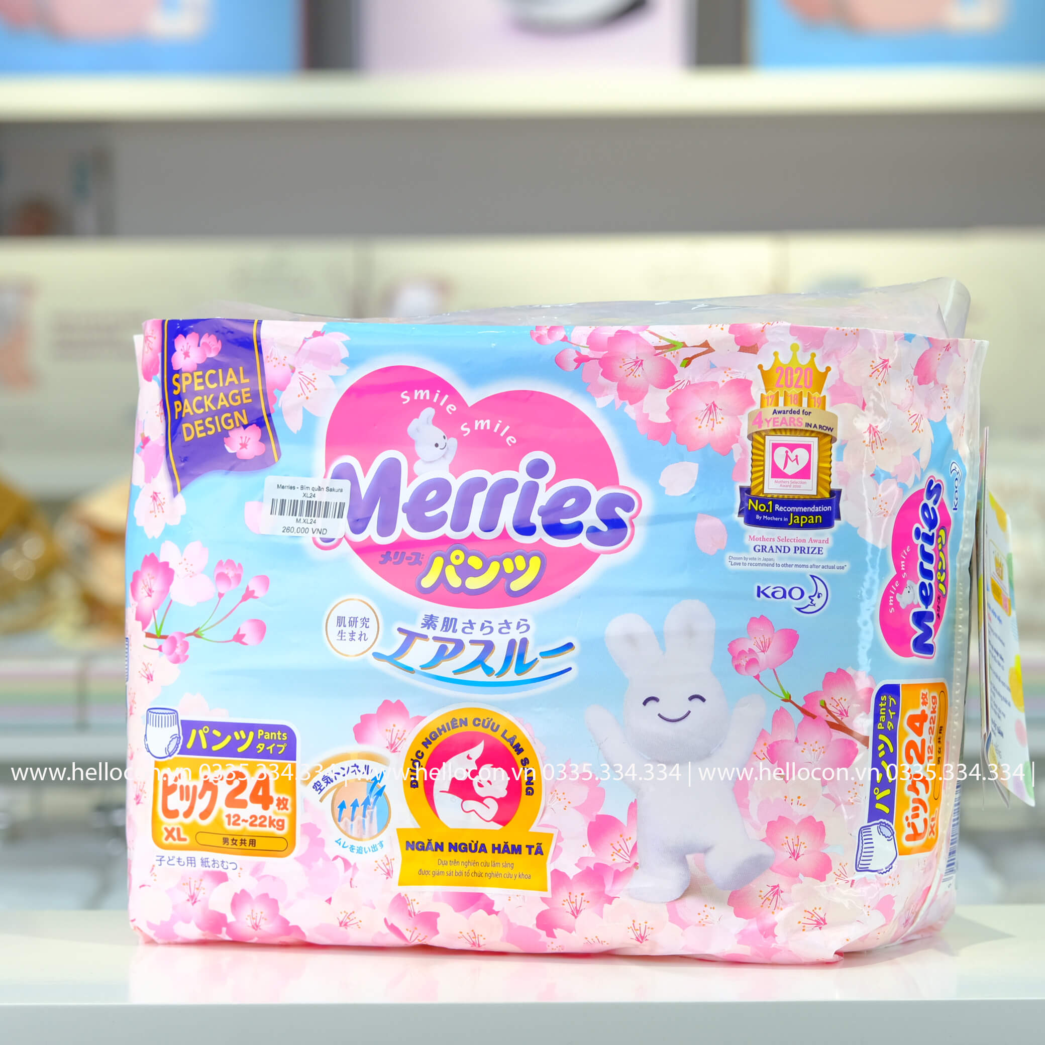 Bỉm Merries Sakura chính hãng các size, Combo 2, Combo 3 siêu hời