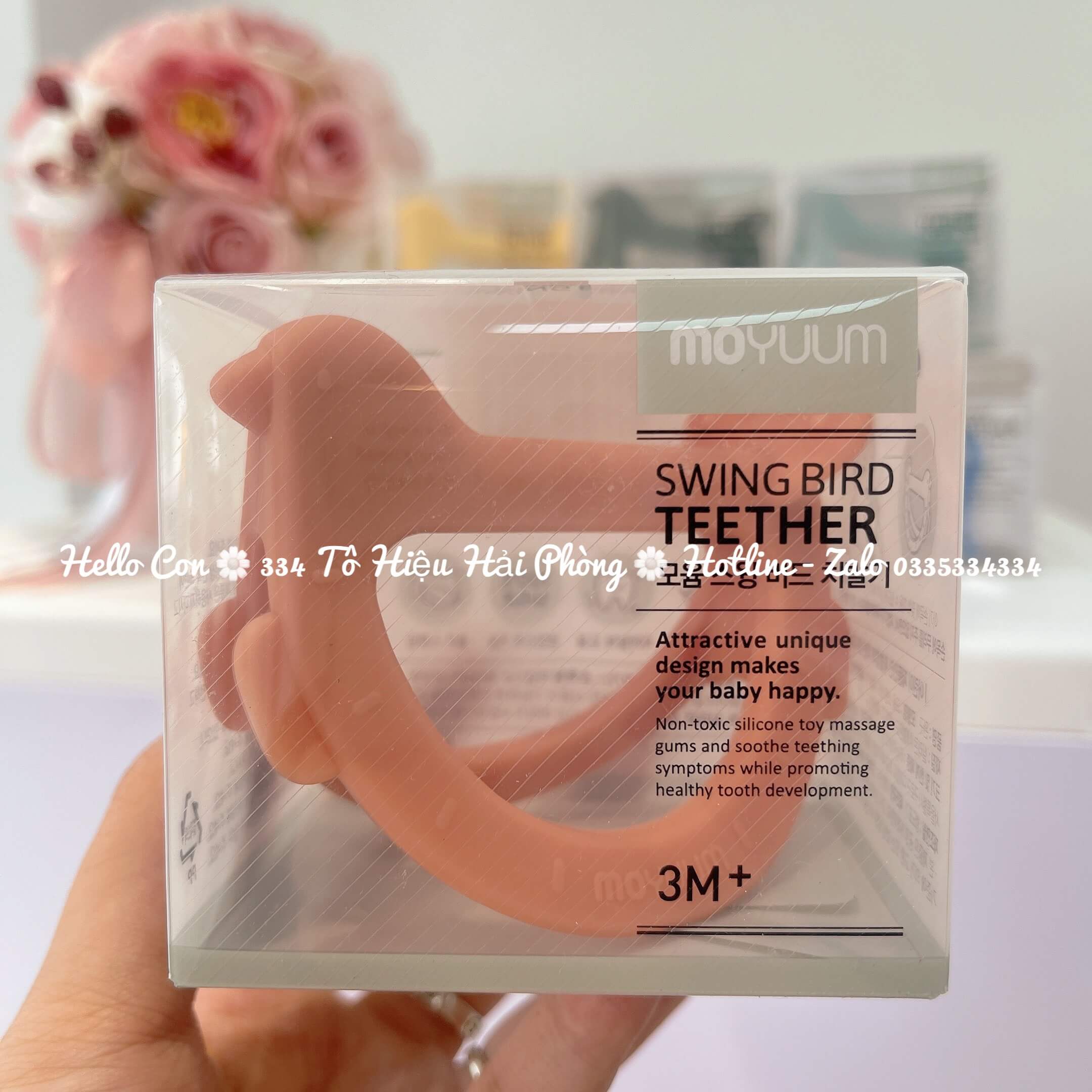 Gặm nướu Moyuum hình chim cho trẻ từ 3 tháng