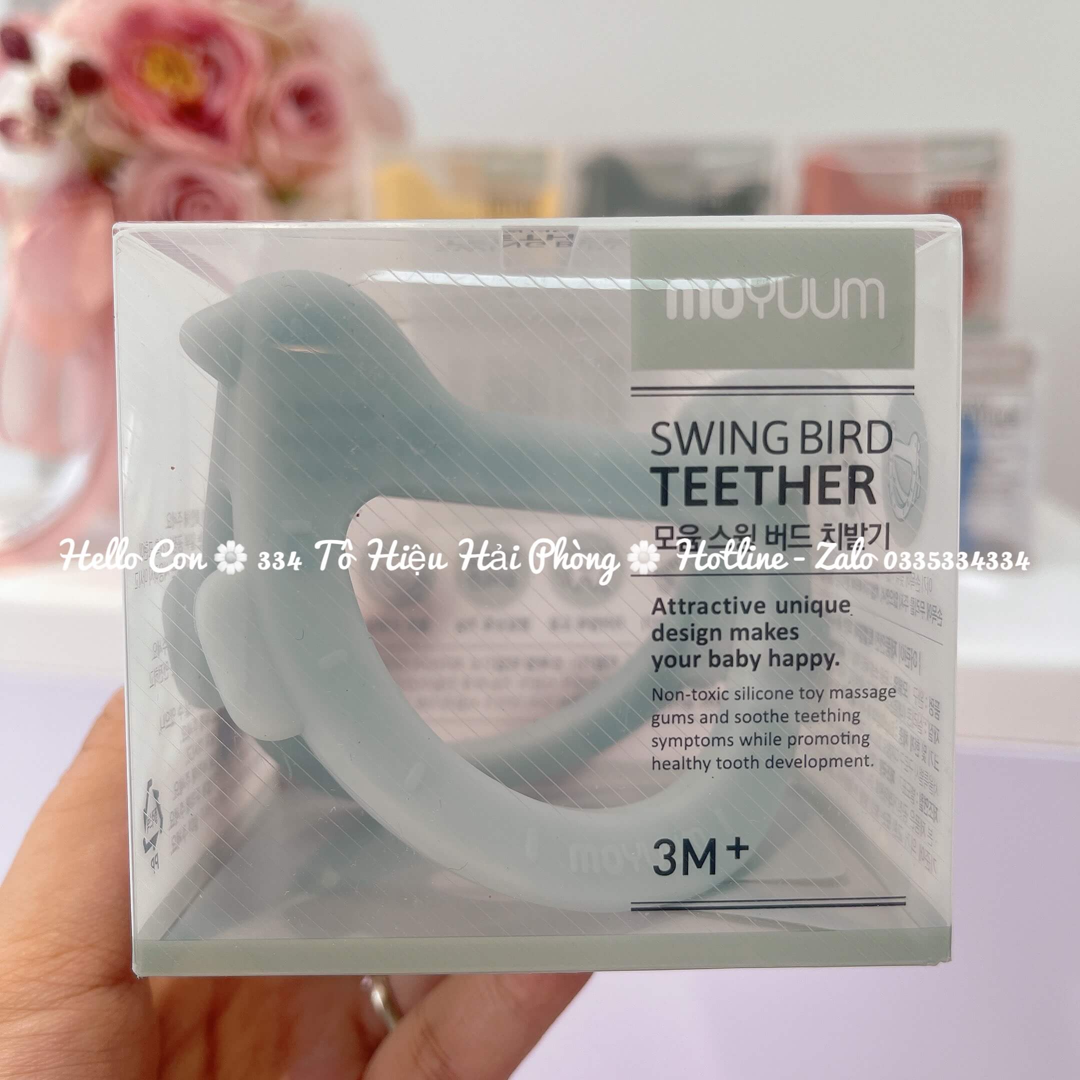 Gặm nướu Moyuum hình chim cho trẻ từ 3 tháng