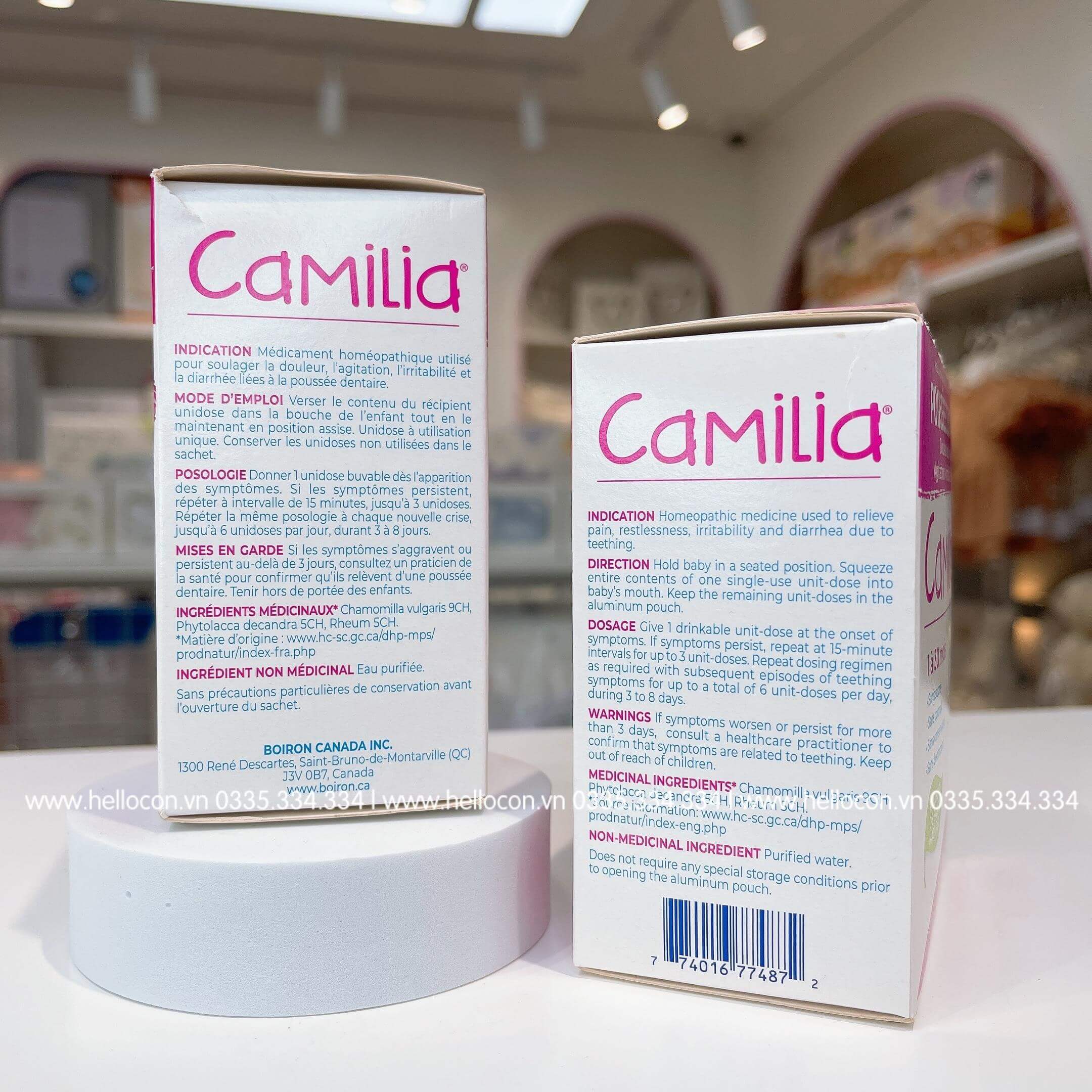 Camilia Boiron - Muối uống giảm đau nướu răng do mọc răng cho trẻ từ 1 tháng tuổi