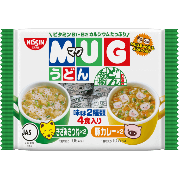 Mì Mug Nissin Nhật Bản cho bé ăn dặm cho bé 1 tuổi (màu vàng và màu xanh)