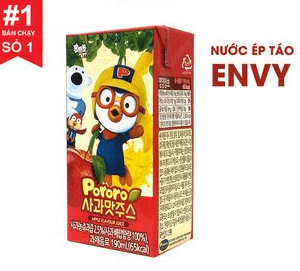 Nước trái cây Pororo Wondertok cho bé 1 tuổi 190ml