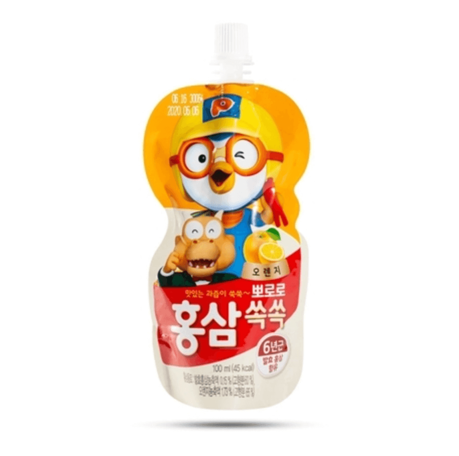 Nước hồng sâm Pororo Paldo - Nước trái cây Hàn Quốc cho trẻ 3 tuổi
