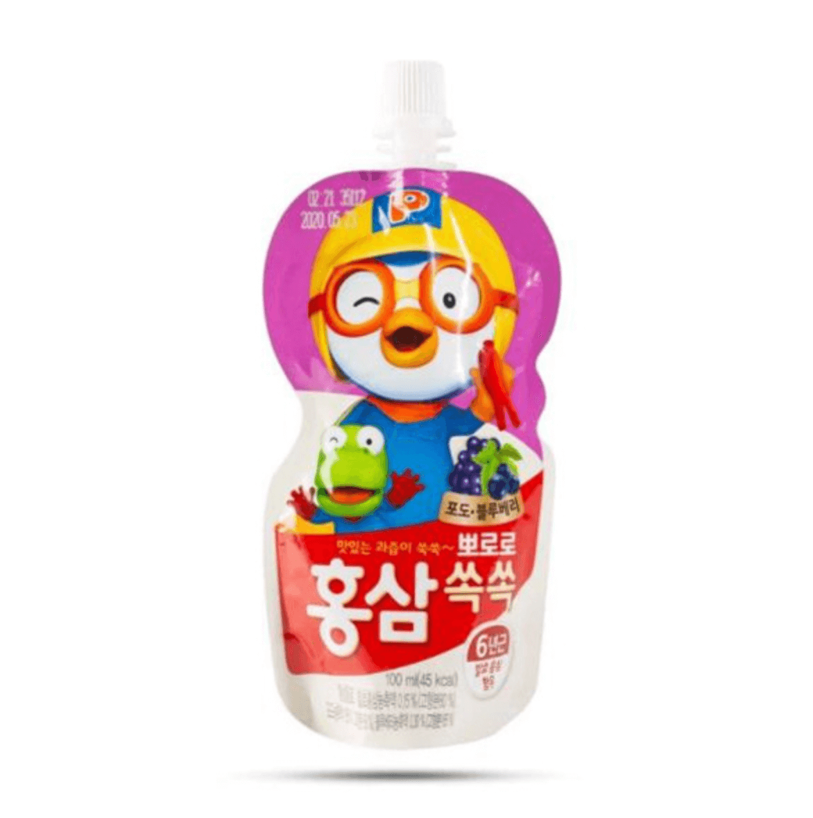 Nước hồng sâm Pororo Paldo - Nước trái cây Hàn Quốc cho trẻ 3 tuổi