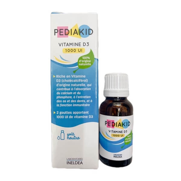 Pediakid Vitamin D3 1000UI trên 1 tuổi