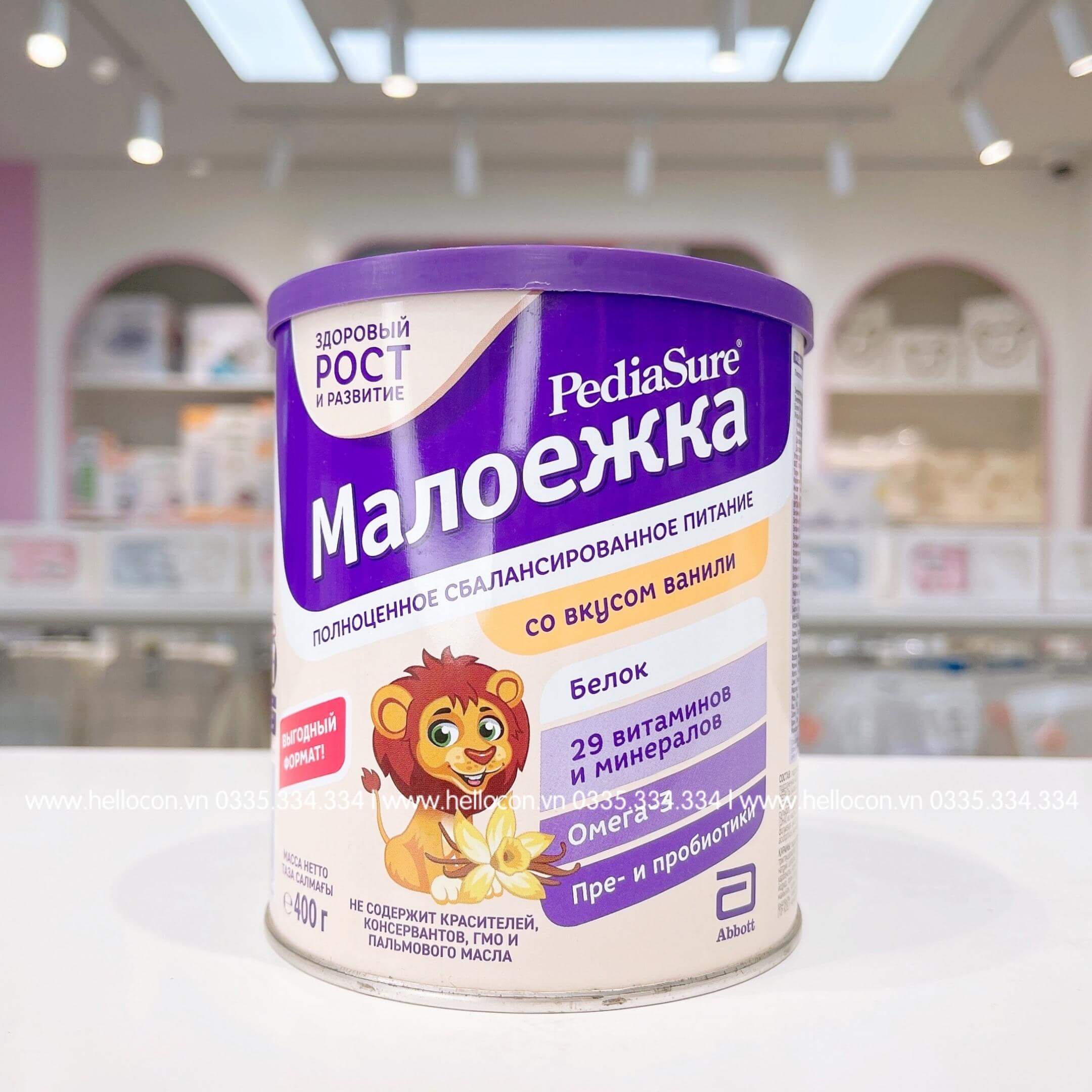 Sữa PediaSure Nga tăng cân các vị cho trẻ từ 1-10 tuổi