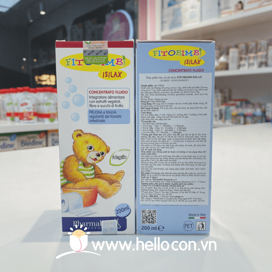 Fitobimbi Isilax Trị táo bón cho trẻ sơ sinh (từ 0 tháng)