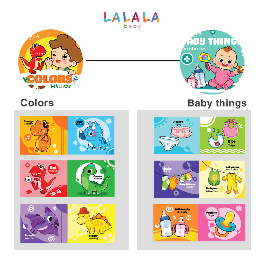 Sách vải trẻ em Lalala Baby (mini cloth book)