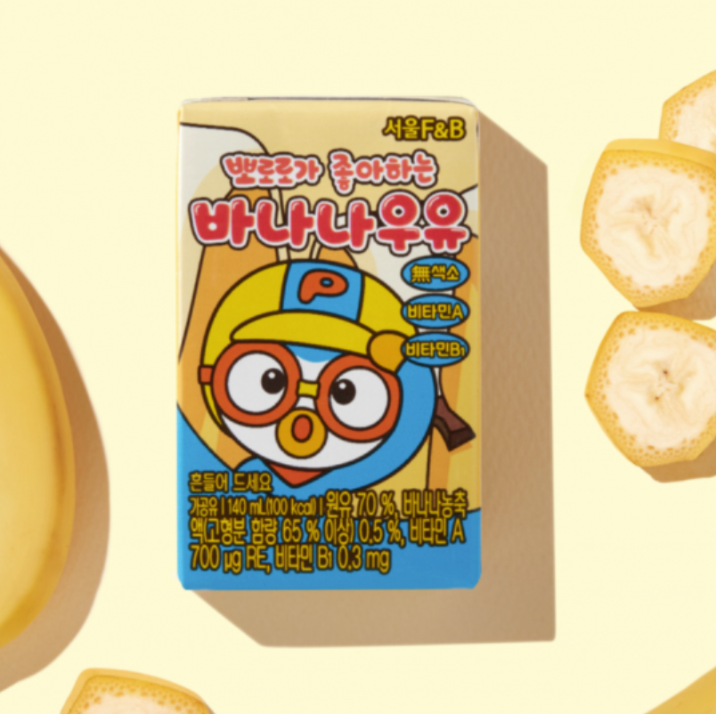 Sữa Pororo F&B Hàn Quốc cho bé 1 tuổi 140ml