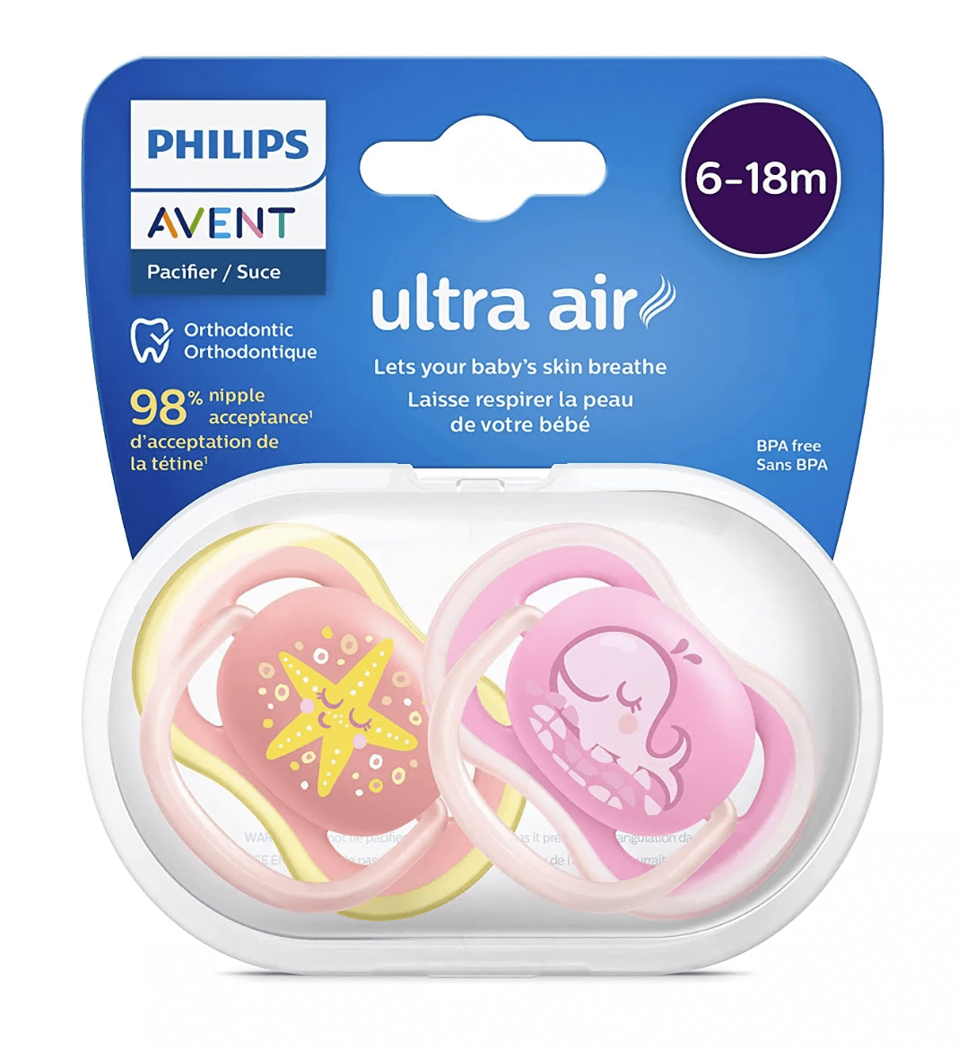 Ty giả Avent Ultra Air cho trẻ 0-6M và 6-18M