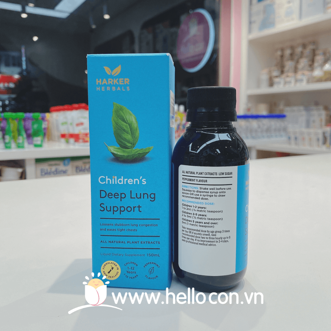 Siro bổ phổi Harker Children's Deep Lung Support cho trẻ từ 1 tuổi