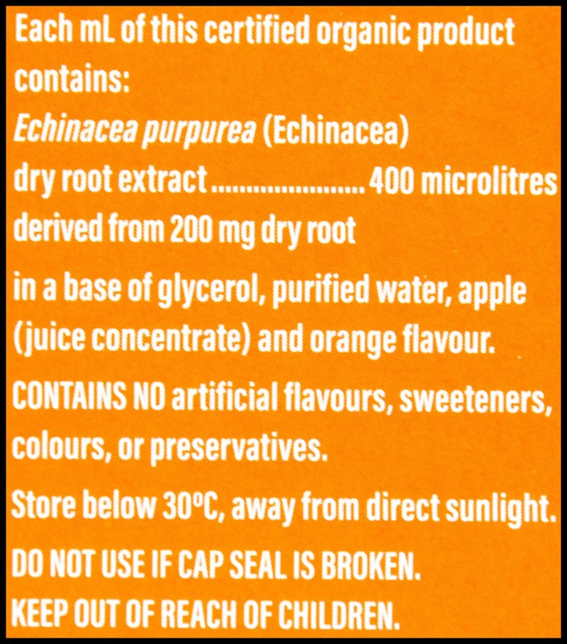 KiwiHerb tăng đề kháng hữu cơ Children's Organic Echinature cho bé từ sơ sinh