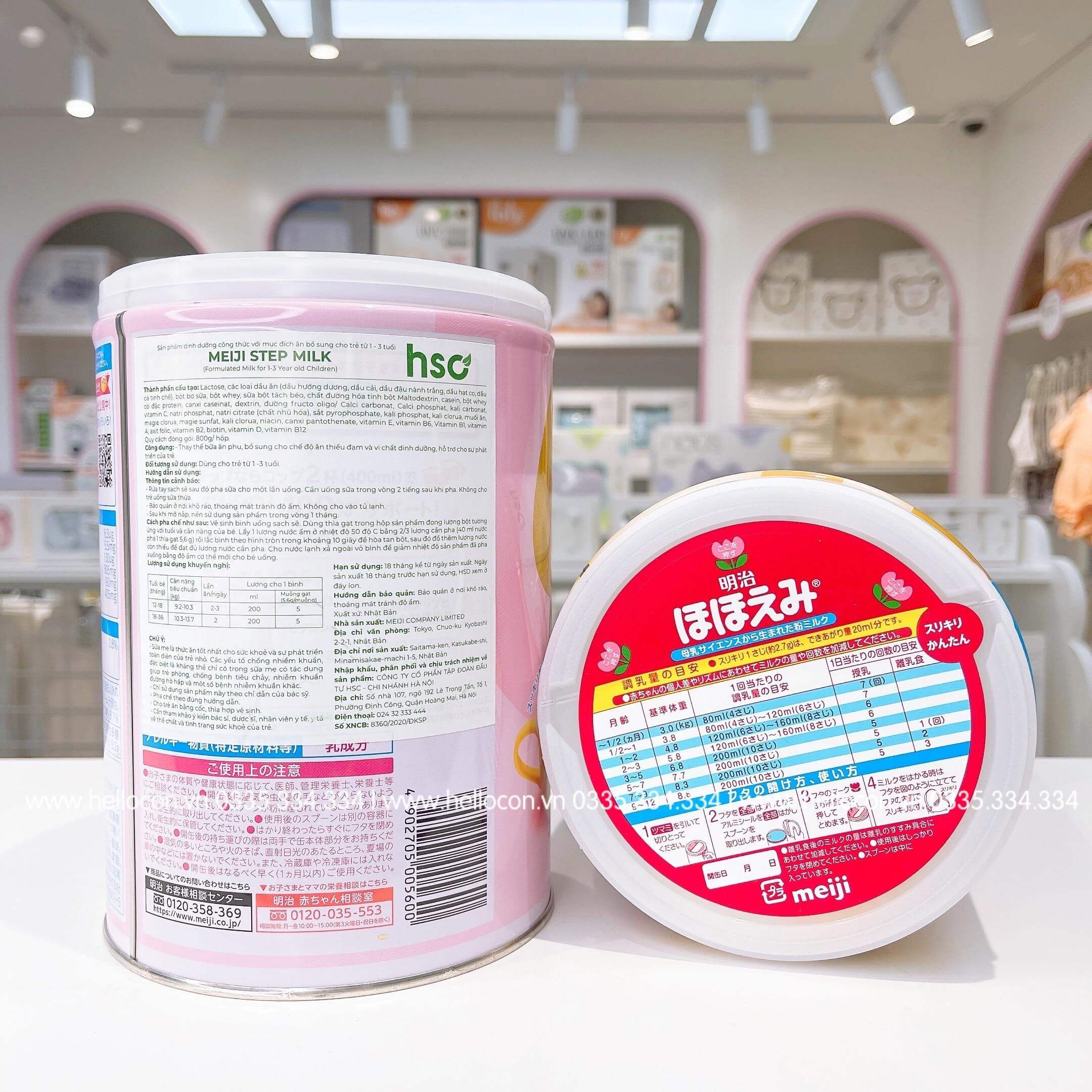 Sữa Meiji 0-1 (số 0) nội địa Nhật 800g