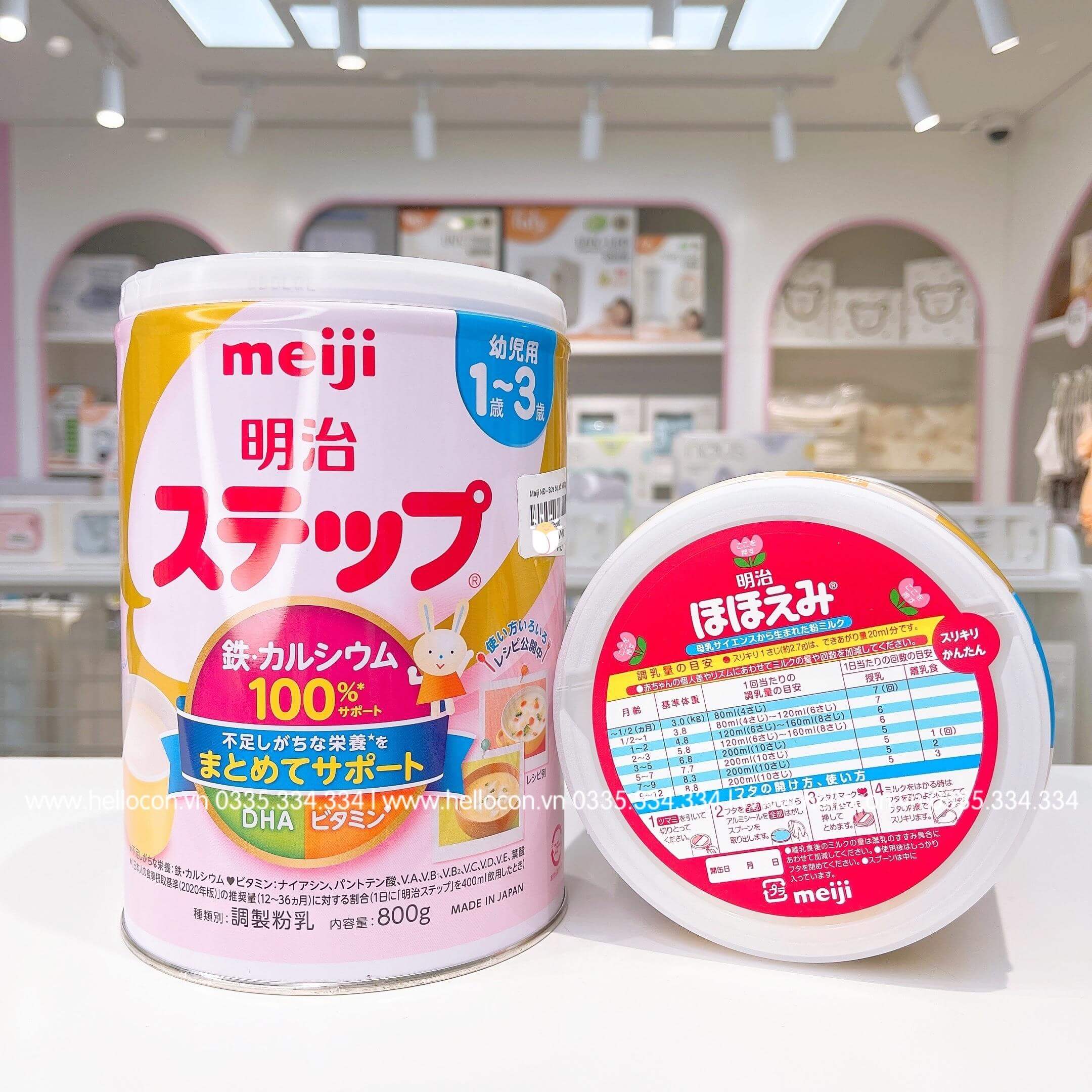 Sữa Meiji 0-1 (số 0) nội địa Nhật 800g