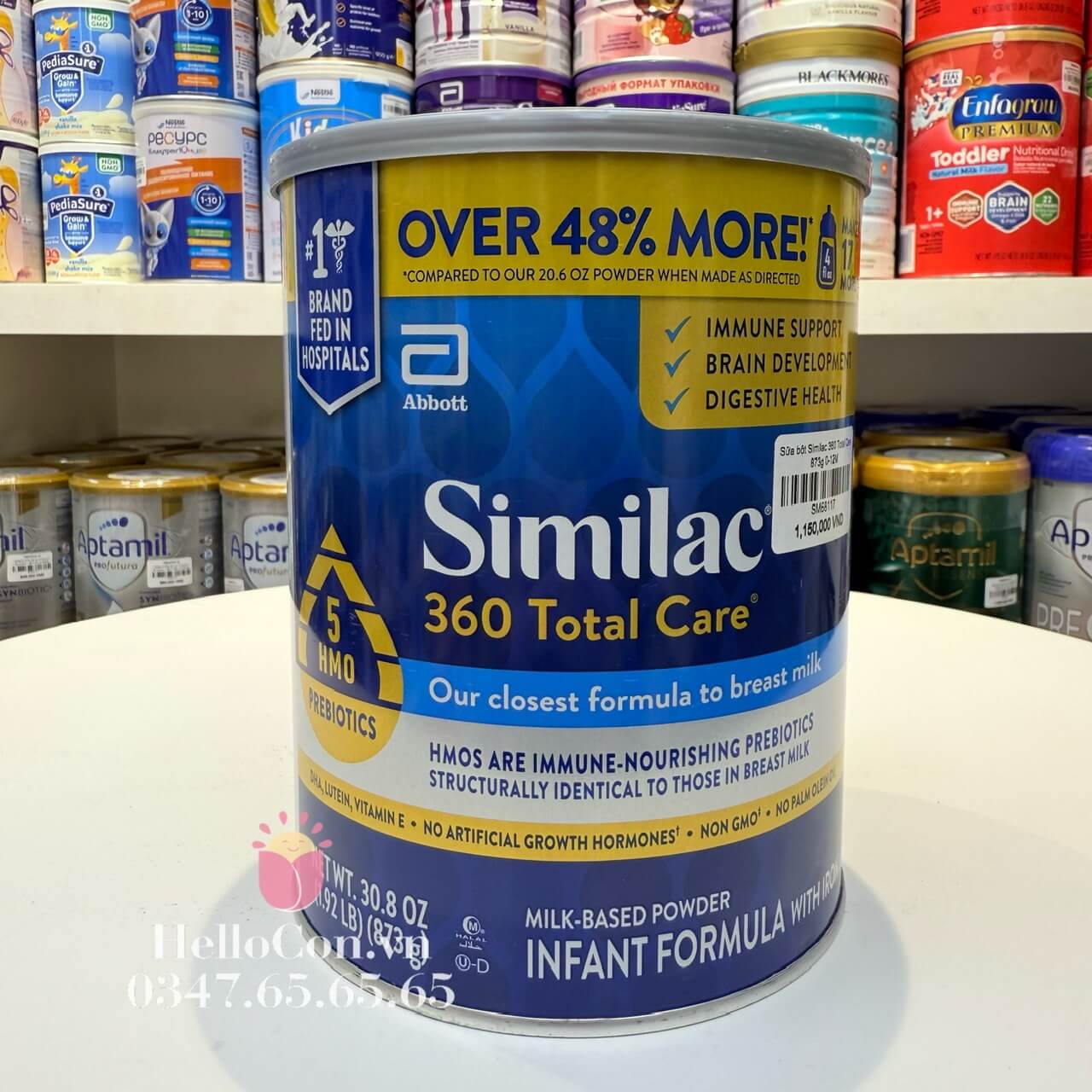 Sữa bột Similac 360 Total Care 873g cho trẻ từ 0 đến 12 tháng