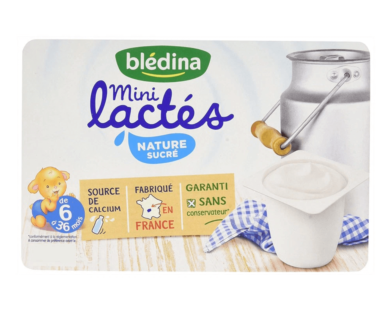 Sữa chua Bledina Pháp vỉ 6 hộp dành cho trẻ từ 6 tháng tuổi