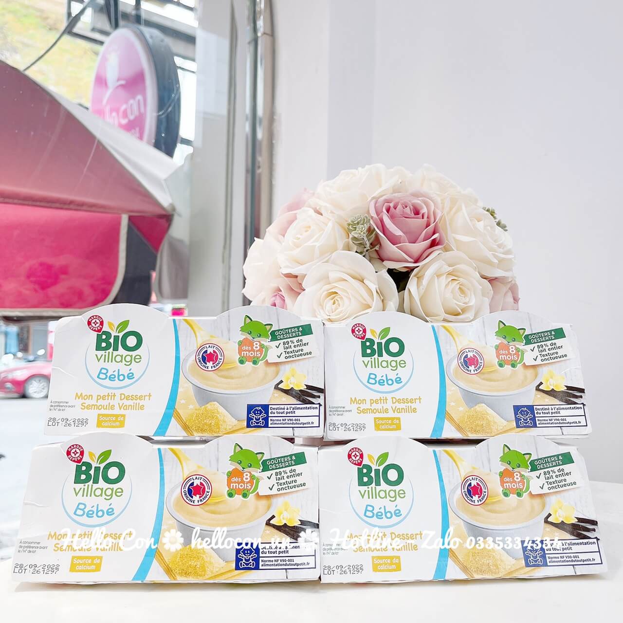 Sữa chua Bio Village Bébé Pháp cho bé 6 tháng