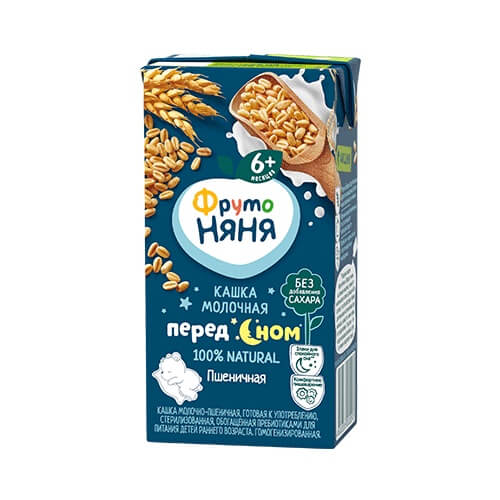 Sữa đêm Fruto ngũ cốc của Nga 200ml cho trẻ trên 6 tháng