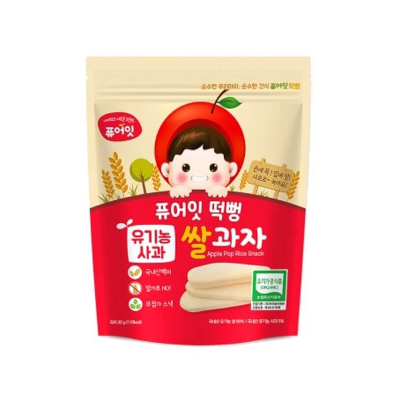 Bánh gạo Naebro hữu cơ Hàn Quốc cho bé ăn dặm 6 tháng tuổi