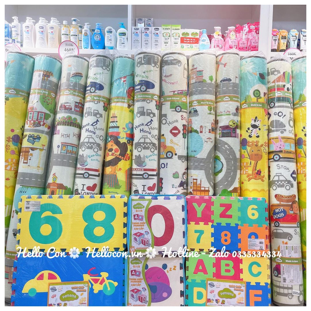 Thảm chơi Panama 2 mặt Happy Birthday 1.5mx2m