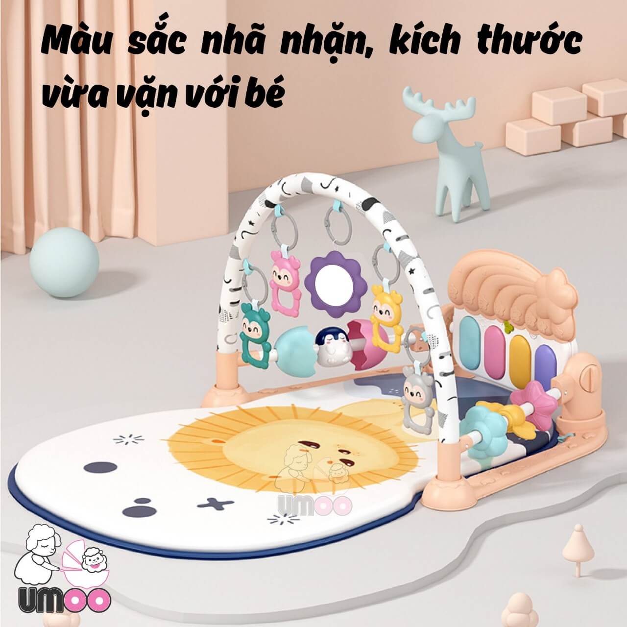 Thảm đàn - thảm nằm chơi có nhạc cao cấp Umoo