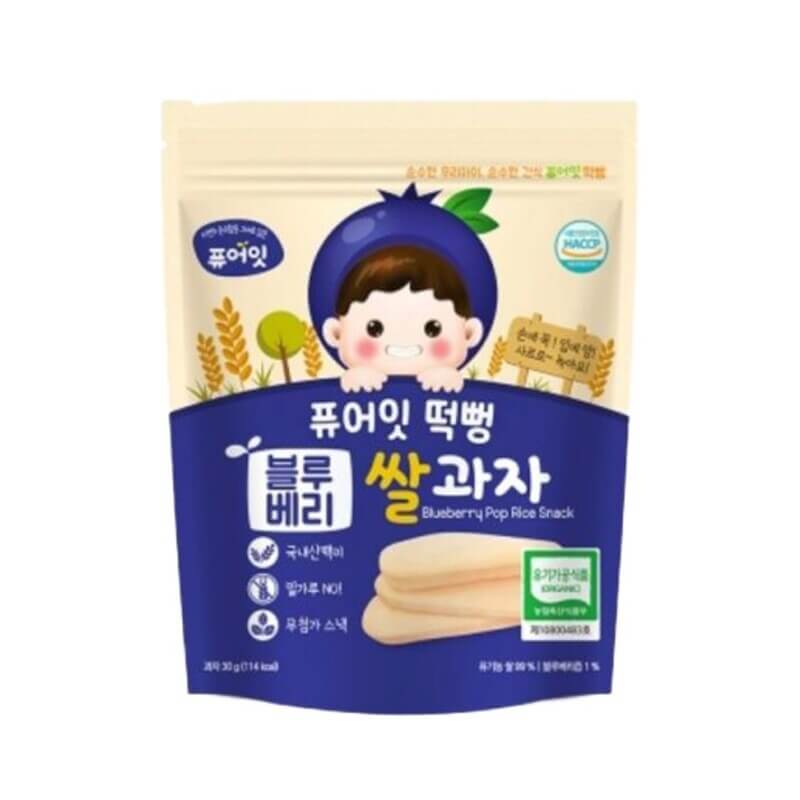 Bánh gạo Naebro hữu cơ Hàn Quốc cho bé ăn dặm 6 tháng tuổi