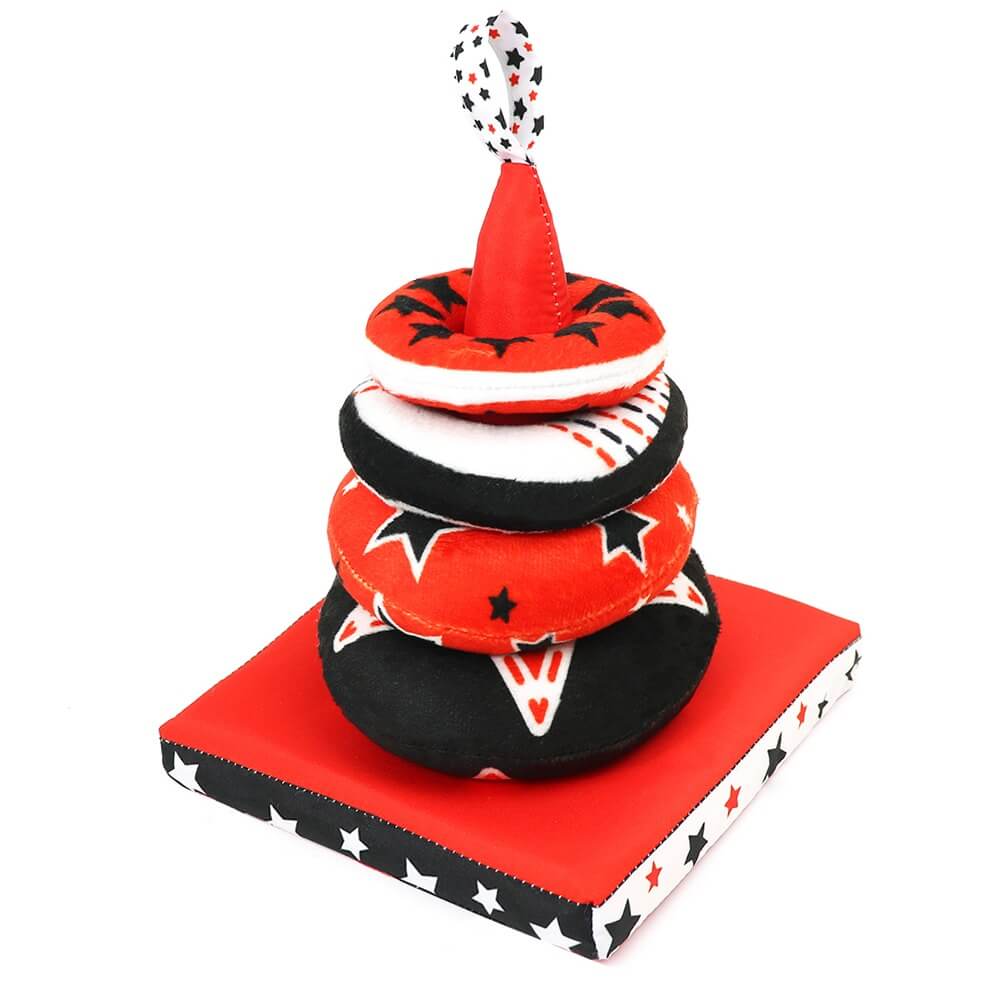 Tháp vải xếp chồng Pipo mô phỏng bánh Donut