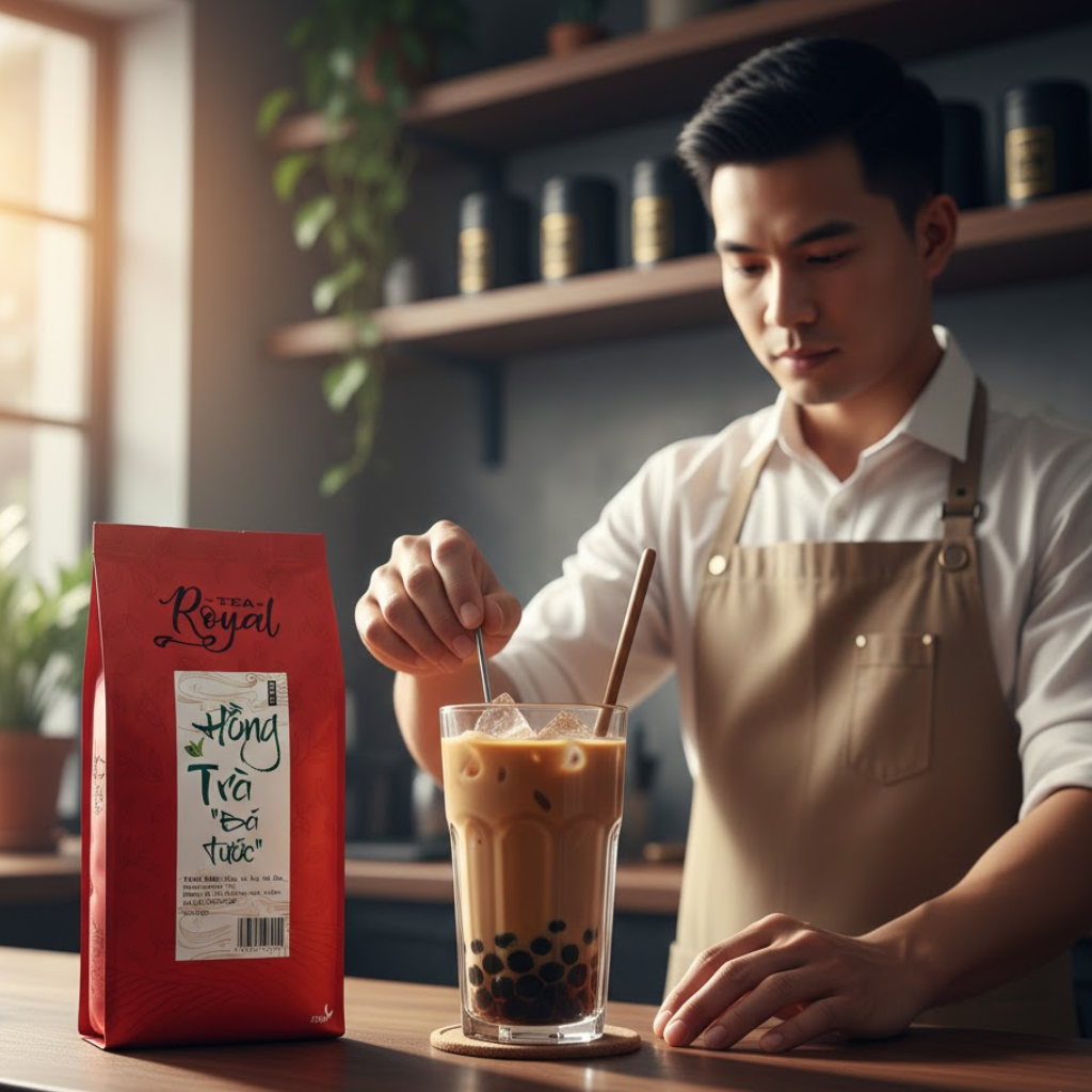 Hồng Trà Bá Tước Royal: Bí Quyết Trà Sữa 