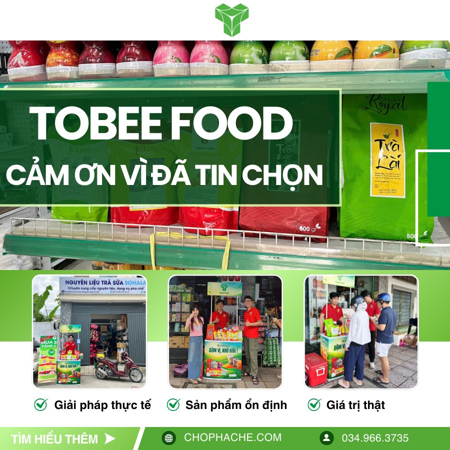 TOBEE FOOD GỬI LỜI TRI ÂN QUÝ KHÁCH HÀNG/ NPP/ ĐẠI LÝ/ QUÁN F&B ĐỒNG HÀNH NĂM 2025