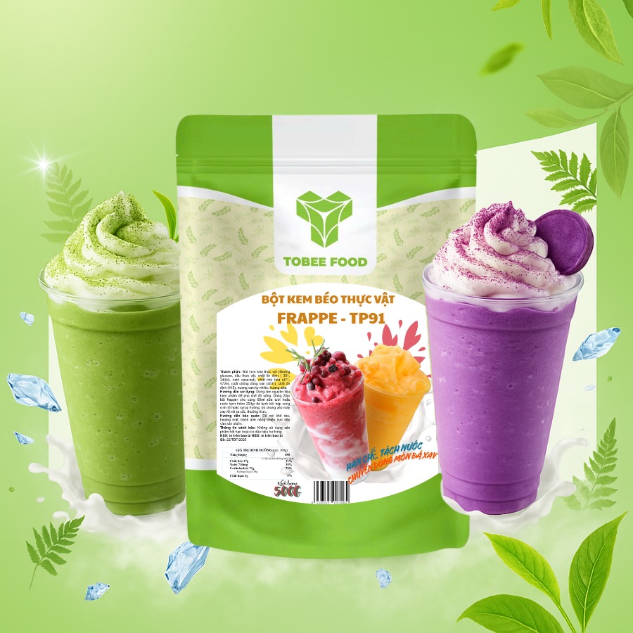 Bột Frappe Tobee Food – Giải pháp làm mịn đồ uống đá xay cho quán F&B