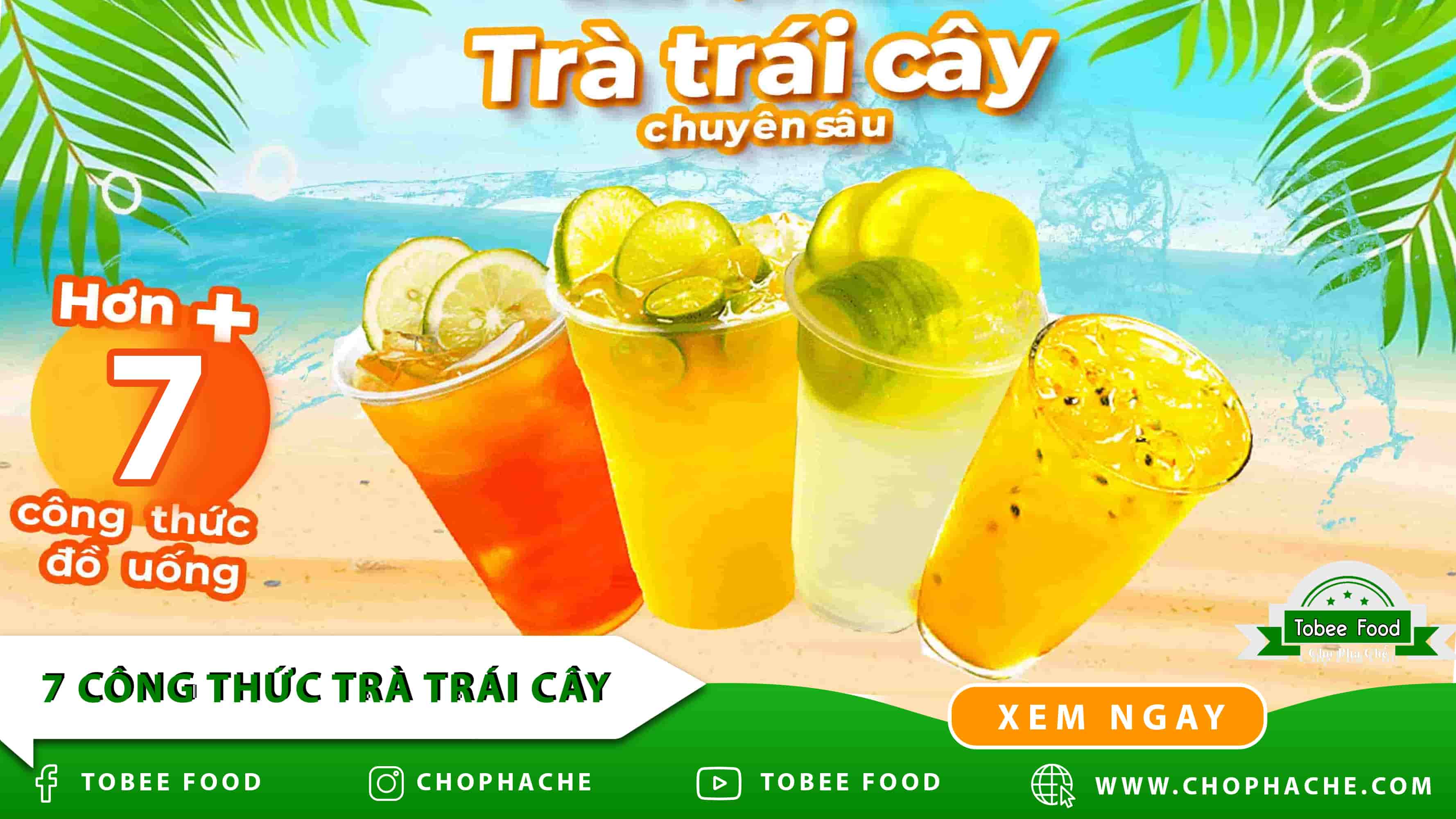 Công thức trà trái cây hốt bạc mùa covid 19