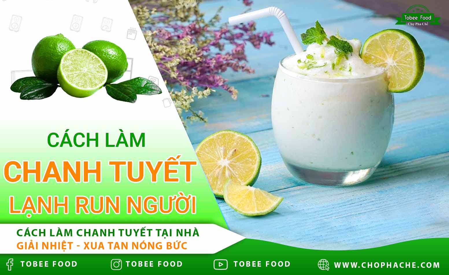 Cách làm chanh tuyết tại nhà giải nhiệt mùa hè