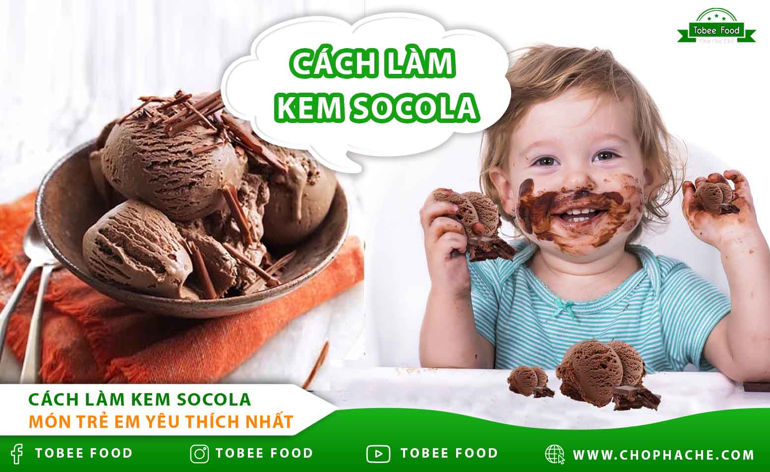 Cách Làm Kem Socola khiến trẻ em thích mê