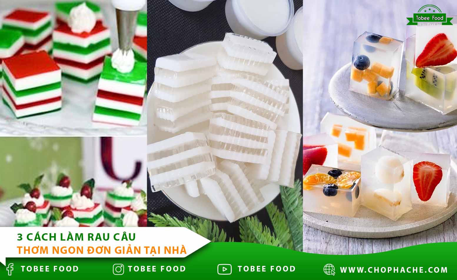 3 cách làm rau câu thơm ngon đơn giản tại nhà