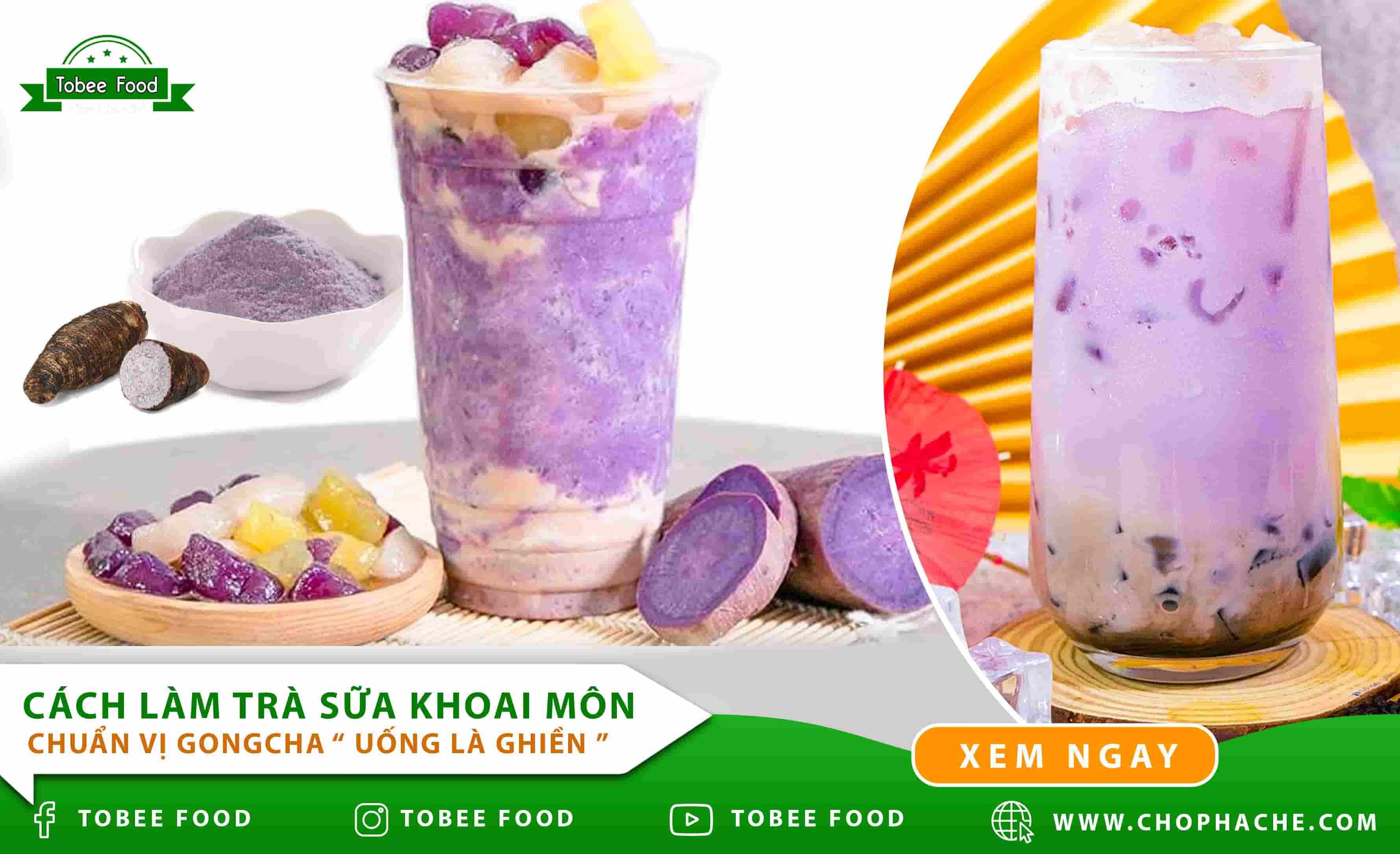 Cách Làm Trà Sữa Khoai Môn Chuẩn Vị GONGCHA