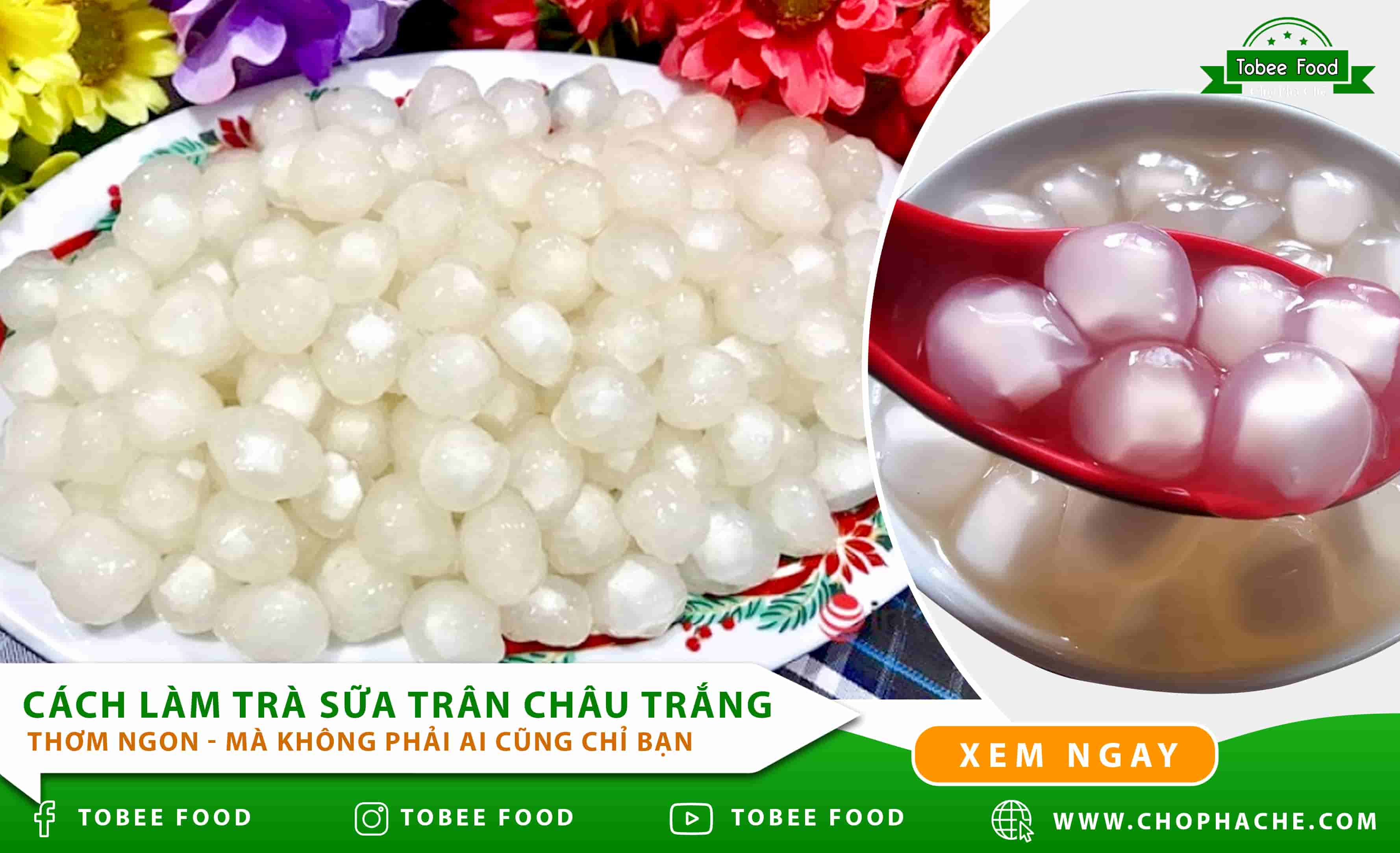 Cách làm trà sữa trân châu trắng cập nhật 2021 MỚI NHẤT