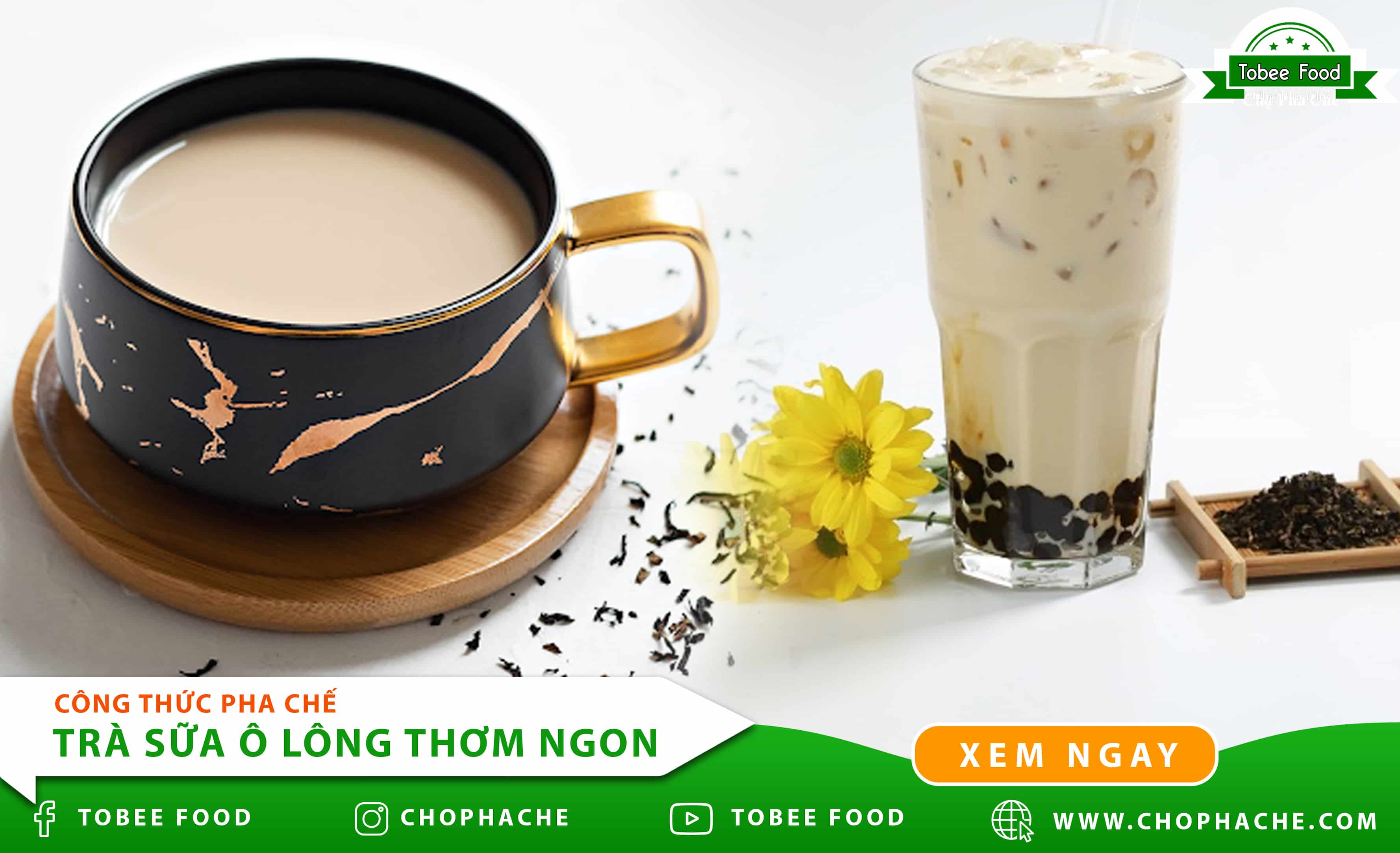 Công thức pha chế trà sữa Ô Long thơm ngon dễ làm