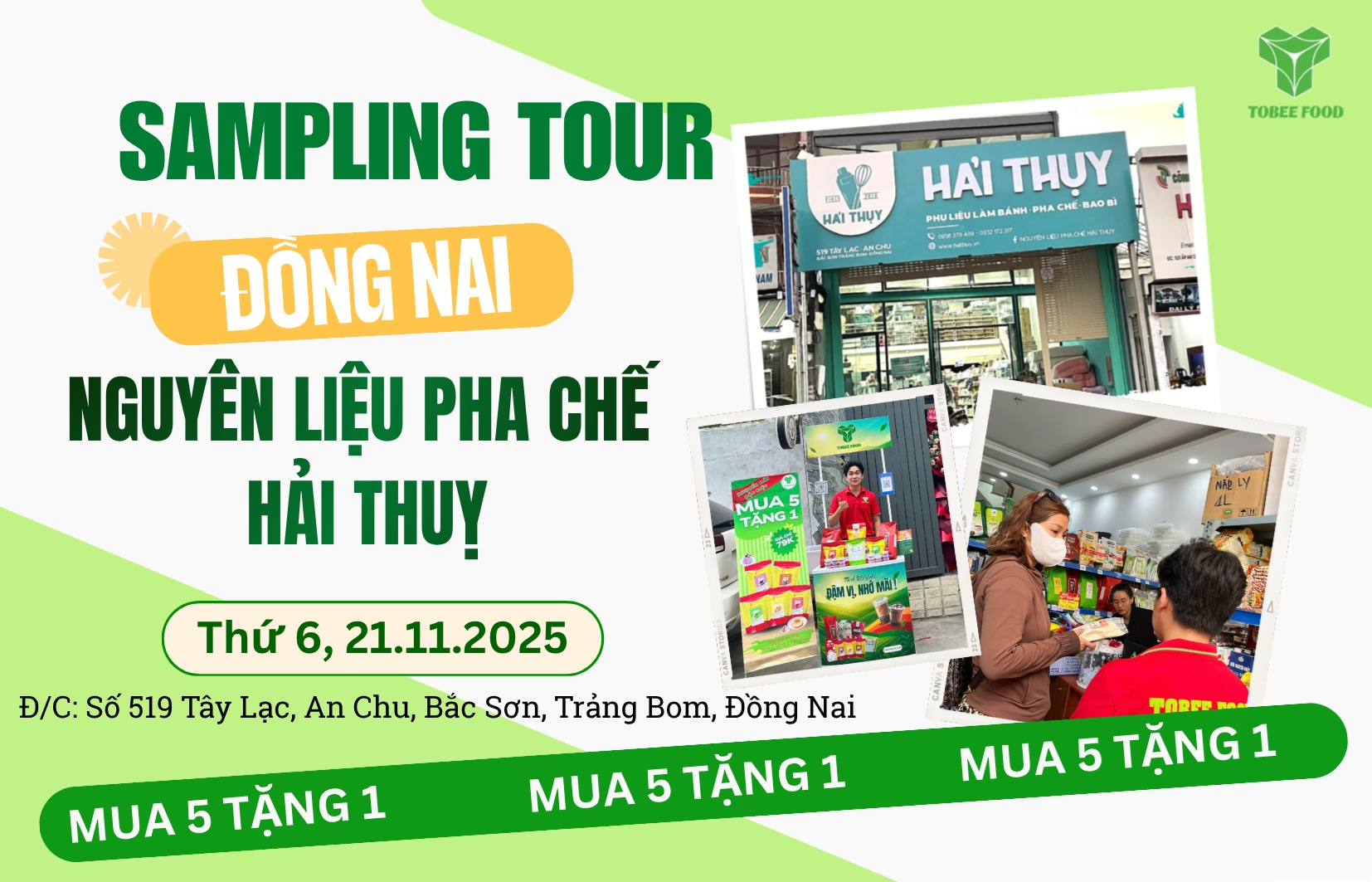 TOBEE FOOD SAMPLING TOUR ĐỒNG NAI - CHUYẾN XE SAMPLING TOUR CẬP BẾN TRẢNG BOM, ĐỒNG NAI!