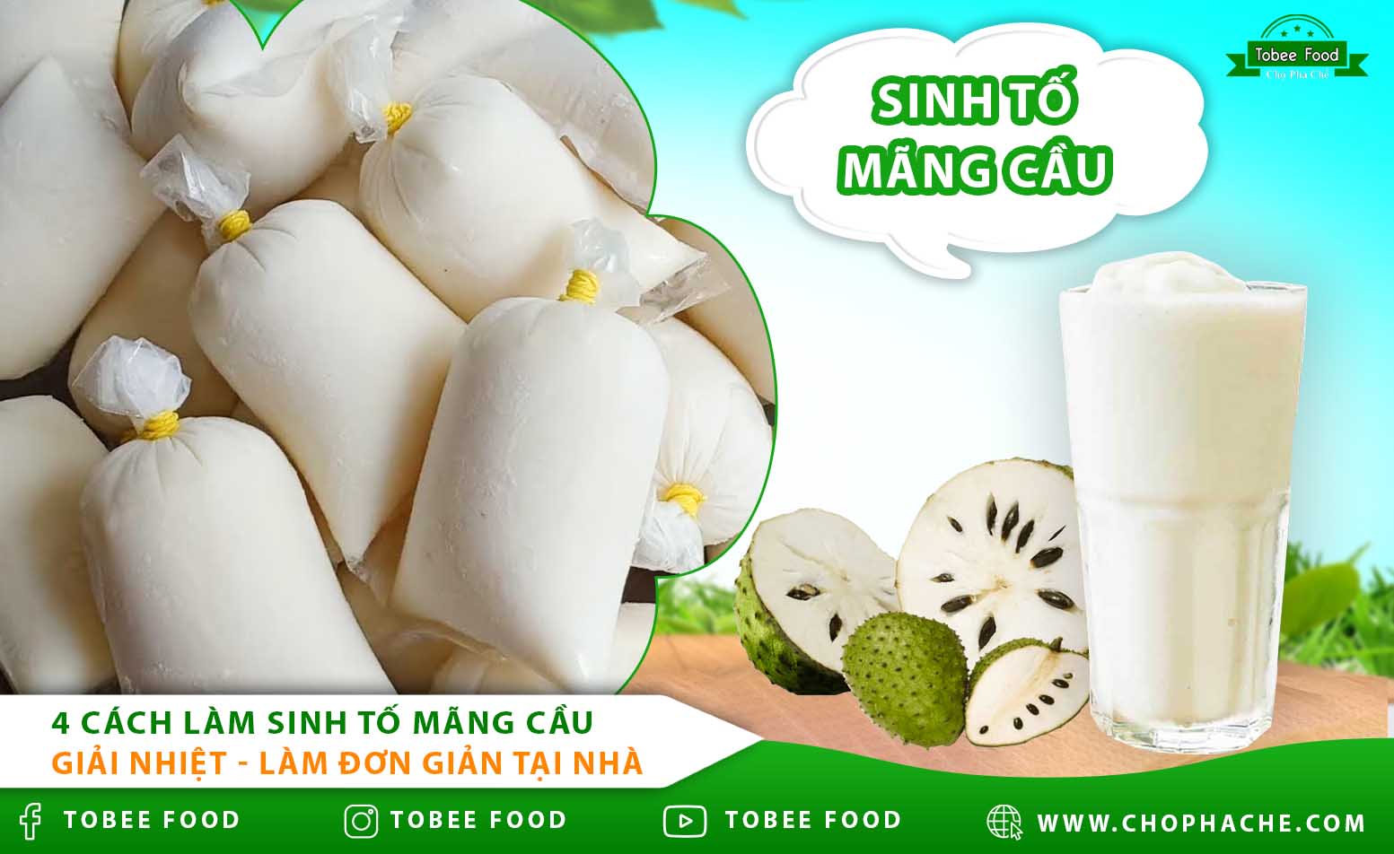 3 tuyệt chiêu làm sinh tố mãng cầu tốt cho sức khoẻ