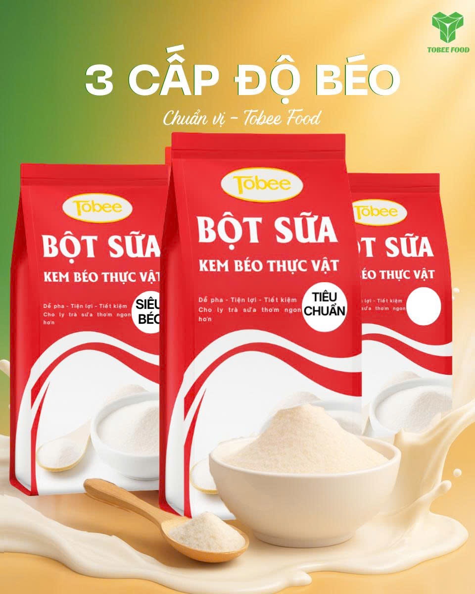Bột Sữa – Kem Béo Thực Vật Tobee Food: Giải Pháp Pha Chế Trà Sữa Chuẩn Gu Quán Việt