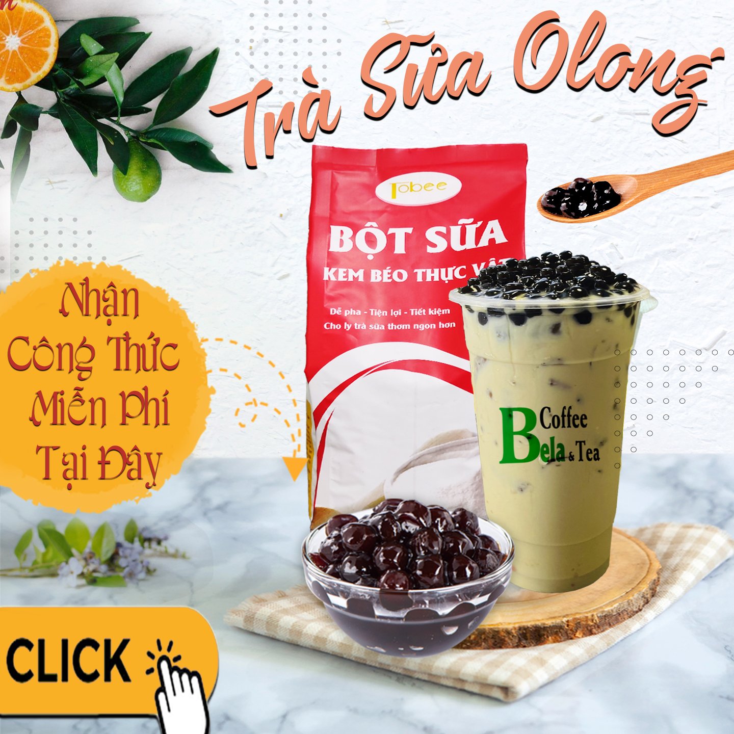 CÔNG THỨC PHA TRÀ SỮA OLONG