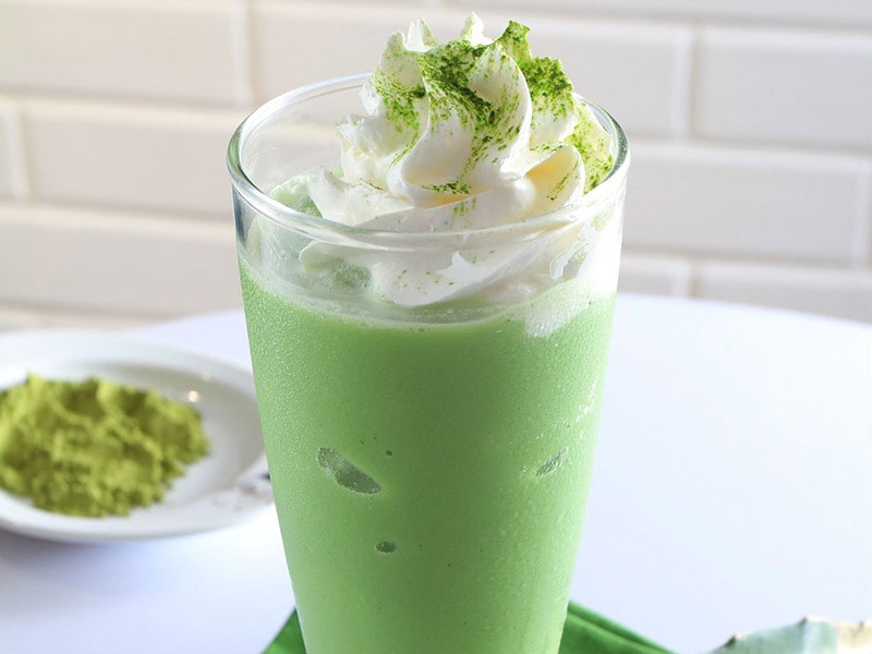 Trà sữa matcha kem trứng nướng 