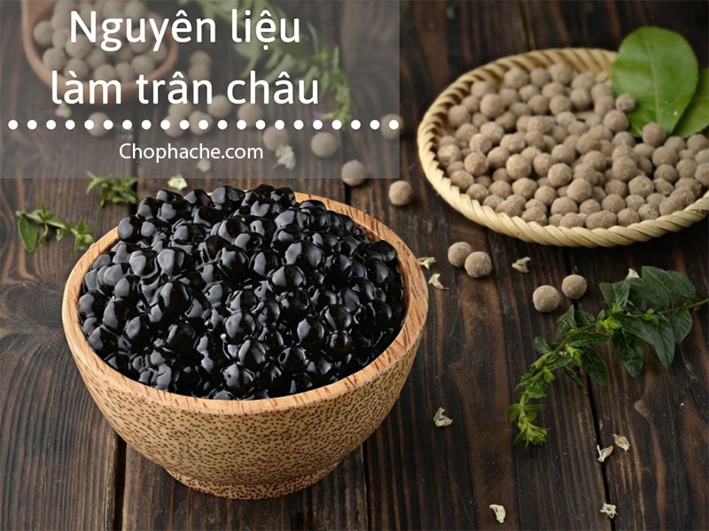 nguyên liệu làm sữa tươi trân châu đường đen