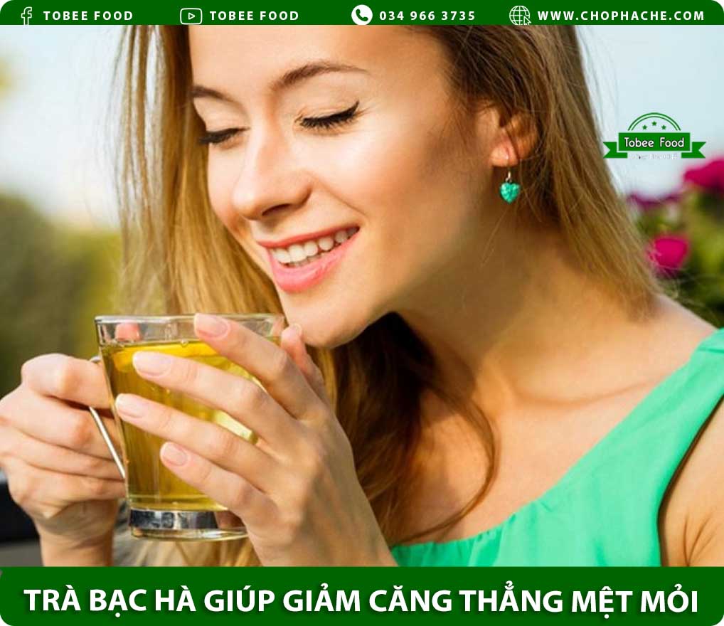 công dụng của trà bạc hà